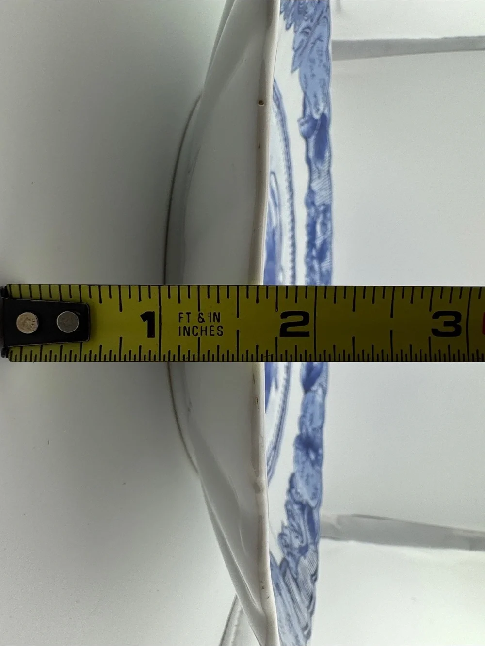 Blue & White Rooster Decorative Plate | Chinese Porcelain | 12.25